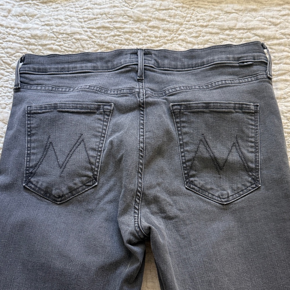 MOTHER Women's Gray Skinny Jeans